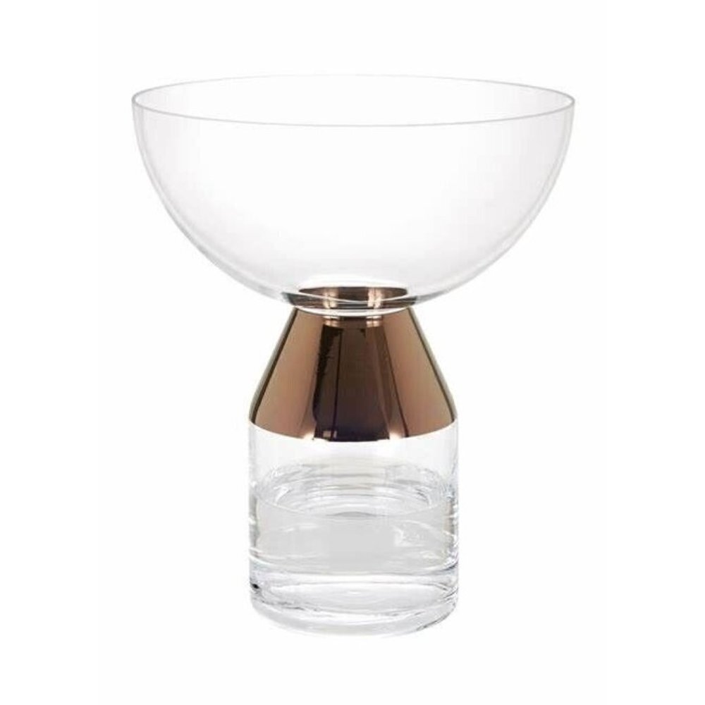 TOM DIXON Large Tank Vase Clear Transparent & Copper NIB